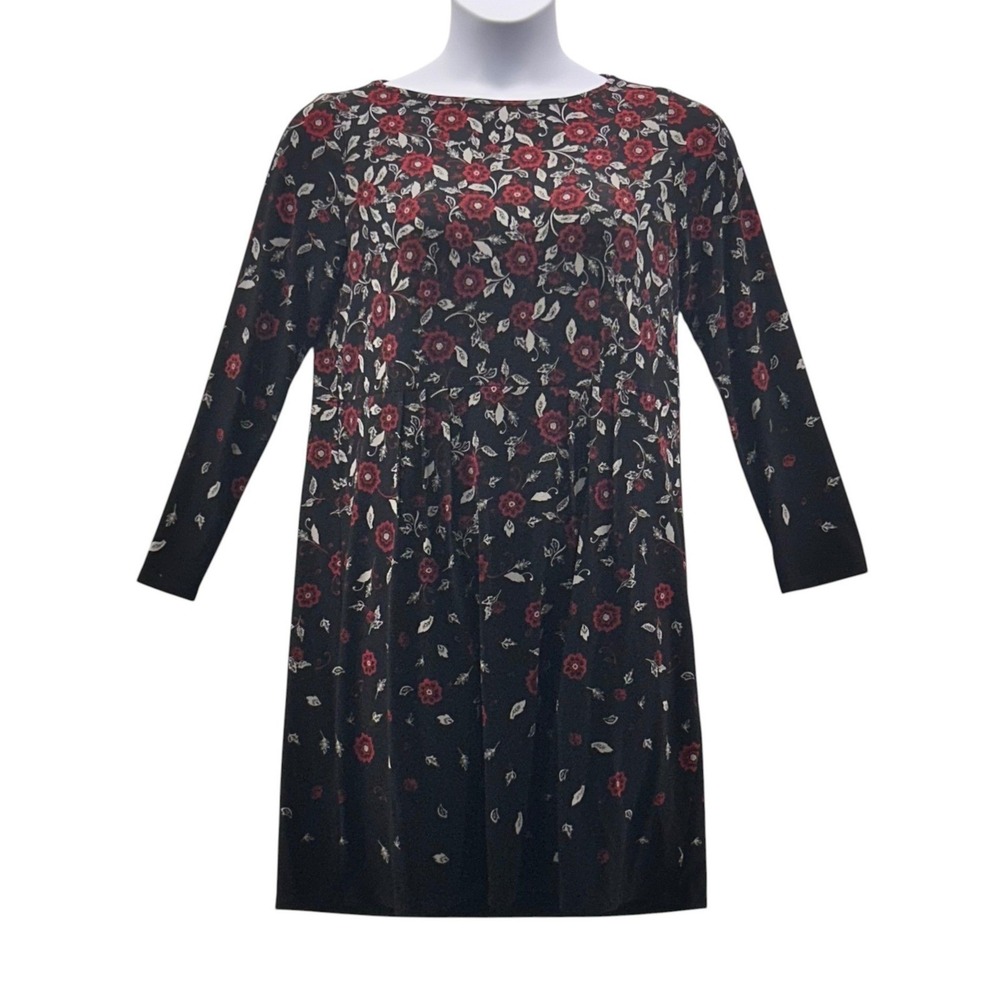 J Jill Whimsigoth‎ Dress Black Red Medium